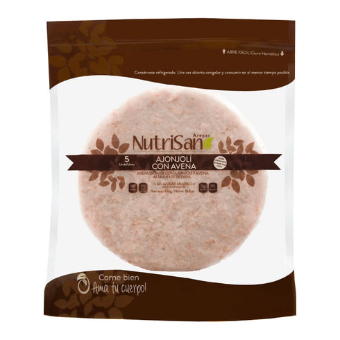 AREPA NUTRISANO AJONJOLI Y AVENA 5U 450GR